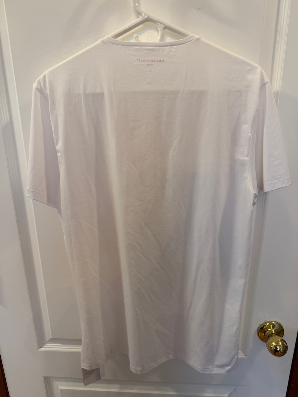 Derek Rose London NEW W/Tags Mens XL White Crew-Neck Tee - Picture 7 of 9